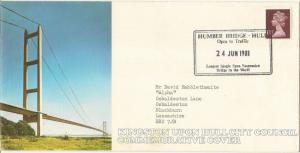 GB 1981 Humber Bridge Signed Cover