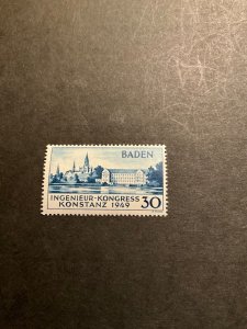 Stamps German Occupation Baden  Scott #5n41a never hinged