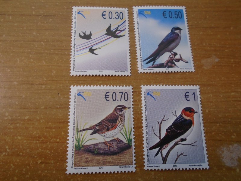 Kosovo   #  157-60  MNH  Birds