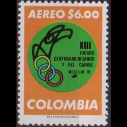 COLOMBIA 1977 - Scott# C648 Medelin Games Set of 1 NH