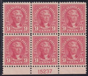 US 561 Modern NH F-VF+ Fresh Bottom Plate 15237, Bottom