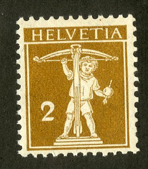 SWITZERLAND 149 MH SCV $16.00 BIN $6.75 YOUNG BOY