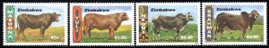 Zimbabwe - 1997 Cattle Breeds Set MNH**SG 938-941