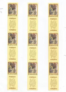 TADZHIKISTAN - 1995 - Guruguly o/p on USSR - Perf 3 x 3v Strips - M L H