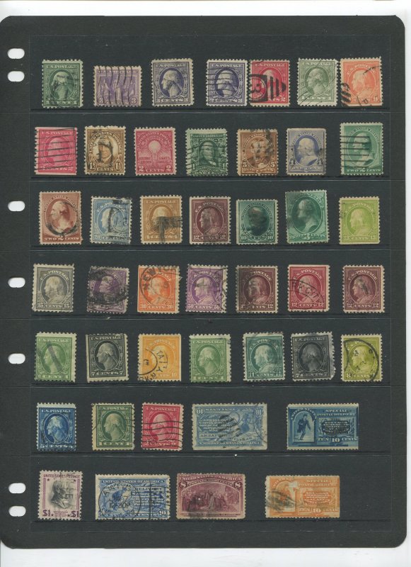 STAMP STATION PERTH USA Early Selection of 44 Stamps Unchecked Mint /Used-Lot 30