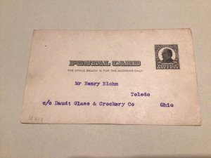 U. S. Daudt Glass & Crockery Co 1907 postal card 67173