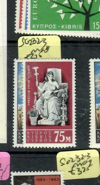 CYPRUS (PP2512B) QEII  FFH  SG 222-223    MNH