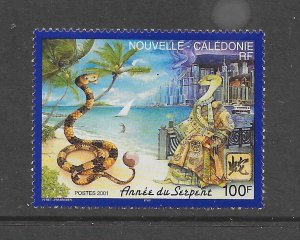 NEW CALEDONIA #869 YEAR OF THE SNAKE MNH