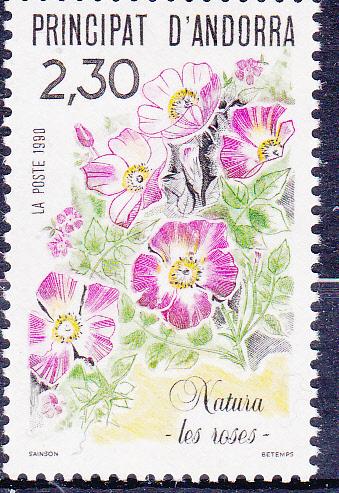 Andorra-French 393-94 MNH 1990 Flora & Fuana