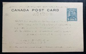 Mint Canada Stationery Postcard Military Parade Notice 1913