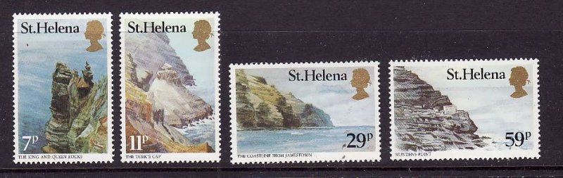 St Helena-Sc#382-5-unused NH set-Coastline-1983-please note there is a spot of g