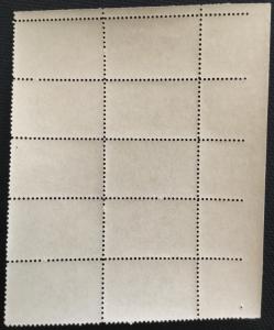 US #C85 MNH Plate Block of 10 Olympics Skiiers SCV $2.40 L21