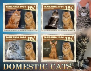 Stamps. Fauna. Cats  year 8 sheets perforated MNH**