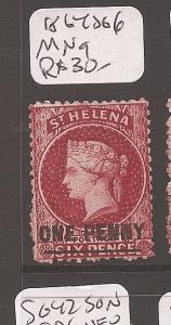 St Helena 1864 QV SG 6 MNG (9cam)