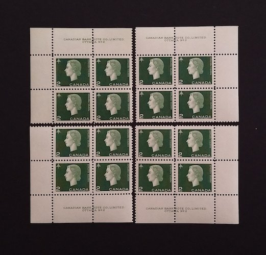 Canada 402 Plate Blocks Matched Set No. 2 VF MNH 