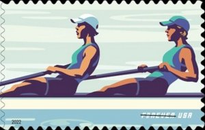 US 5697 Womens Rowing green 2 forever single 1 stamp MNH 2022 after May 30