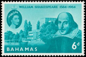 ✔️ BAHAMAS 1964 - SHAKESPEARE - SC.  201 MNH ** [5CW3]