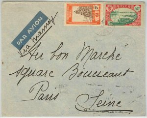 45120 - AOF  NIGER -  POSTAL HISTORY  -  AIRMAIL COVER to FRANCE 1936