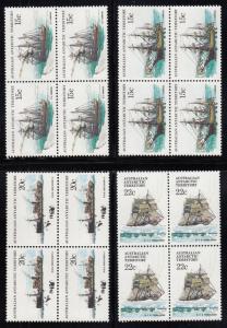 Australian Antarctic Territory 1974-81 MNH Scott #L37-#L52 Ships Set of 16 Bl...