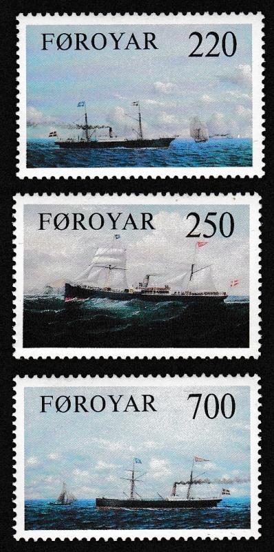 Faroe Is. Old Cargo Liners 3v SG#78-80 SC#90-92