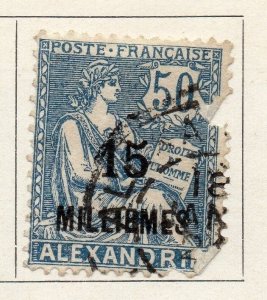 Alexandria 1921 Early Issue Fine Used 15m. Surcharged 097323