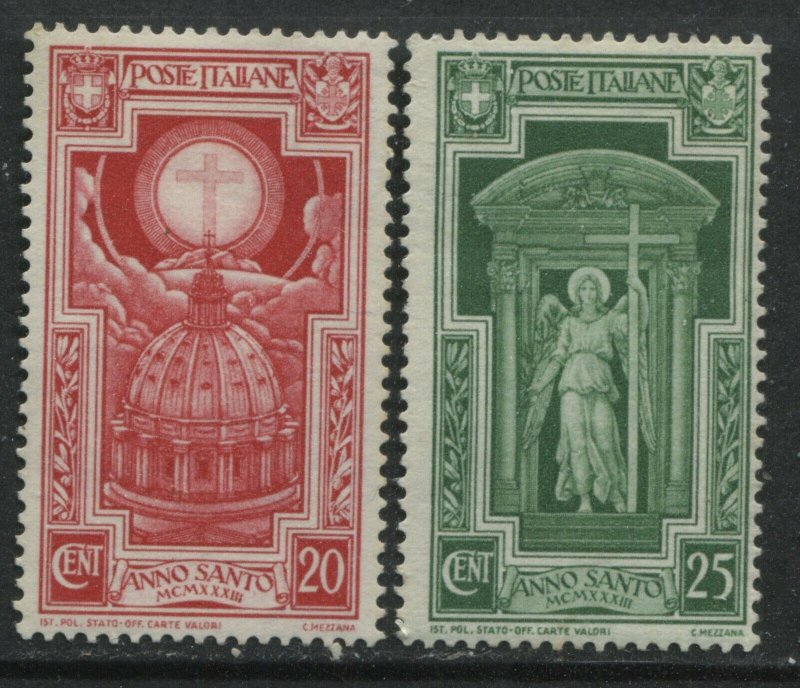 Italy 1933 Holy Year 20 and 25 centesimi unmounted mint NH