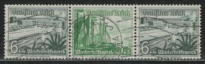 Germany Scott # B110 (2), B109, used, se-tenant, Mi# W124