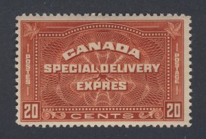 Canada Special Delivery MH F/VF Stamp;  #E5-20c MH F/VF Guide Value = $60.00