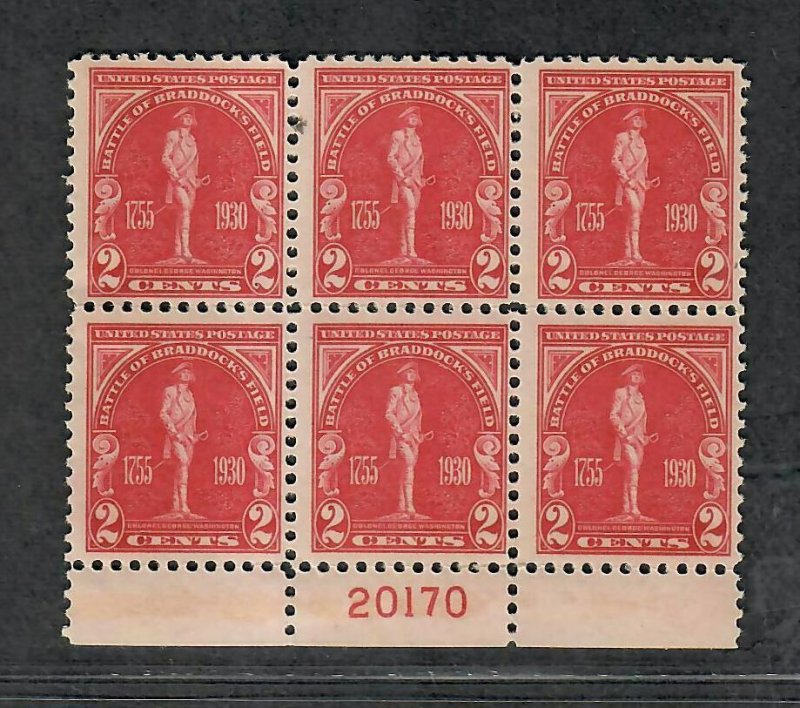 US Sc#688 M/NH/F-VF, Plate Block, Cv. $40