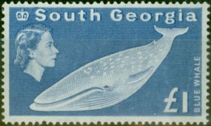 South Georgia 1963 £1 Ultramarine SG15 V.F MNH