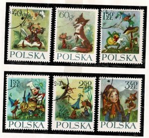 Poland #1105-1110 CTO fairy tales set