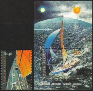 South Africa - 2001 Round the World Yacht Race MNH** SG 1363-1364