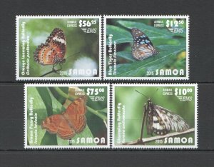 Sk4 2015 Samoa ! Sale Butterflies !!! Michel 120 Euro Set Mnh