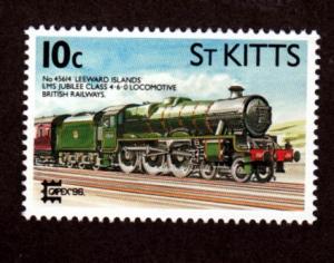 St. Kitts # 407 Mint NH Train!