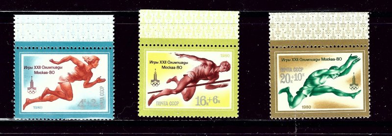 Russia B96/B103/B105 MNH 1980 Sports Part Set