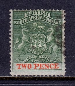 Rhodesia - Scott #3 - Used - Paper adhesion/rev. - SCV $8.00