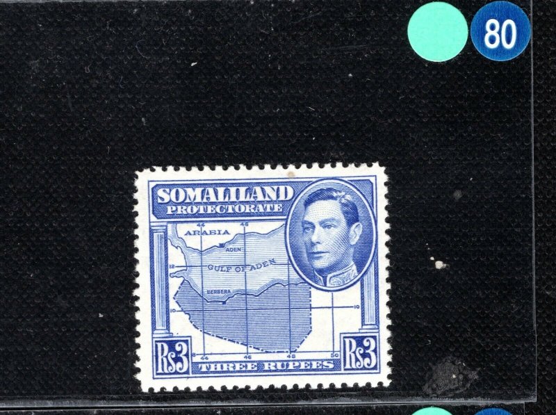 SOMALILAND KGVI Stamp SG.103 3r High Value (1938) Mint MNH Cat £25+ LBLUE80