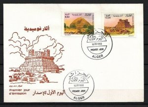 Algeria, Scott cat. 986-987. Mosoleums issue. First day cover. ^