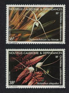 New Caledonia Orchids 2v 1984 MNH SG#736-737