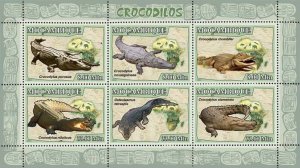 MOZAMBIQUE - 2007 - Crocodiles - Perf 6v Sheet - Mint Never Hinged