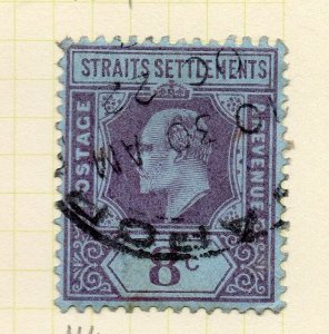 Straights Settlements 1898 EdVII Early Issue Fine Used 8c. 263302