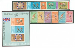 Maldive Islands #207/261 Unused Single (Complete Set) (Olympics) (Soccer)