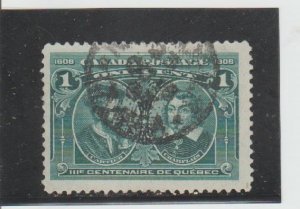Canada  Scott#  97  Used  (1908 Cartier and Champlain)