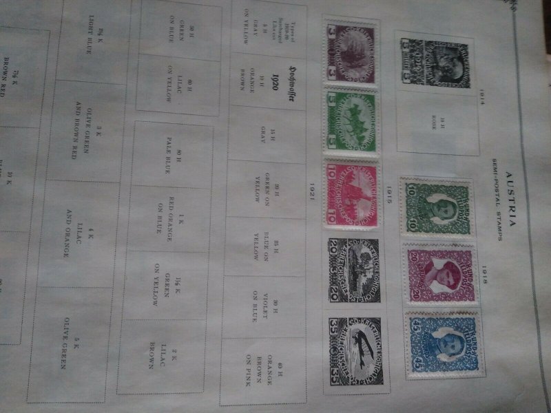 187 Austria stamps 1800s 1900s Collection. 
