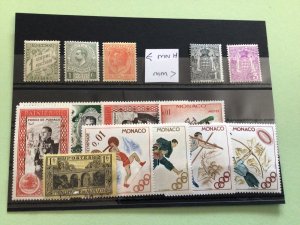 Monaco mixed vintage stamps Ref 65708
