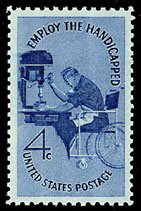 1155 Employ the Handicapped F-VF MNH single