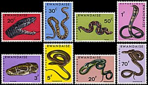 Rwanda 194-201,MNH, Snakes