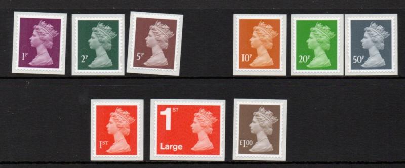 Great Britain Sc MH420-28 2013 QE II Machin Head stamp set mint NH