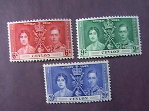 CEYLON # 275-277-MINT NEVER/HINGED-----COMPLETE SET------1937