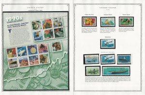 United States Stamp Collection 24 Scott Pages, Mint NH, 1998-2000, JFZ